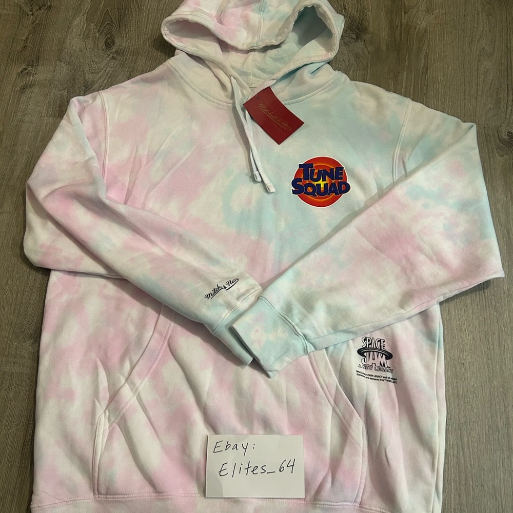 Mitchell And Ness Space Jam Tune Squad Tie-Dye Hoodie